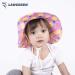 LANGZHEN Baby Girls Sun Protection Hat with Chin Strap | Adjustable Toddler Kids Wide Brim Play Hat | Pineapple Design | 6-12 Months - Buy Online on GoSupps.com