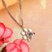 Personalized Pet Photo Necklace | Custom Dog Memorial & Cat Paw Print Jewelry | Unique Rose Gold Projection Necklace - Buy Online on GoSupps.com