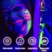 Glow Under UV Blacklight Face Paint - 10 Bright Colors Metallic Neon Palette Water-Based Makeup for Parties & Halloween - Includes Brushes for Kids & Adults - Buy Online on GoSupps.com