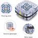 Purple Talavera Geometric Flower Pattern Sanitary Napkin Storage Bag - Portable Period Pouch for Women & Teens - Multi-colored - Buy Online on GoSupps.com