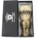 Handmade English Silver Tip Badger Shaving Brush | Imitation Horn Handle by Haryali London - Luxury Wet Shaving Accessories - Buy Online on GoSupps.com