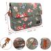 Tourbn Waterproof Canvas Bicycle Handlebar Bag - Floral Green Pattern | 25x18x6cm - Durable & Stylish Bike Accessories - Buy Online on GoSupps.com