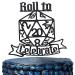 D20 Dice DnD Birthday Cake Topper DnD Theme Roll to Celebrate Cake Decor Fantasy Role-Playing Theme Party Favor TRPG Player Birthday Decoration Supplies