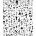 Vintage Patchwork Temporary Tattoos - Small Semi-Permanent Minimalist Line Art Black Fake Tattoo for Adults - Gothic Aesthetic Designs - Buy Online on GoSupps.com