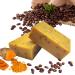 Natural Vanilla Coffee Turmeric Soap - Moisturizing & Cleanser for Face & Body | 4oz Acne Relief & Fresh Scent - Buy Online on GoSupps.com