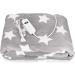 Buy Navaris XXL Electric Heating Ceiling Blanket - 180x130cm 3 Heat Levels Washable Automatic Switch Cozy Light Gray with Stars - International Shipping Available - Buy Online on GoSupps.com