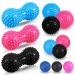 12 pieces of fascia ball and massage ball set hedgehog balls massage balls with nubs double hedgehog balls for back legs feet and hands deep tissue massage