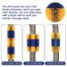 Generic Cattle Scratch Brush - Cow Brush for Itching Relief | Perfect for Cattle Horses Sheep & Pigs - Yellow - Buy Online on GoSupps.com