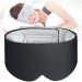 MUSICOZY Ice Silk Sleep Headphones with Bluetooth Mask Eye Mask for Sleeping in Total Darkness 5.4 Bluetooth Sleep Mask Sleep Headphones Soft Gifts for Men Women (Black)