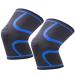 Vimi 2 Pack Knee Brace Knee Compression Sleeve Support for Running/Arthritis/ACL/Sports Joint Pain Relief and Injury Recovery Knee Sleeves for Men Women(L)
