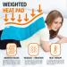 Cure Choice 3-in-1 Weighted Heating Pad with Massager - 12x24 Large Electric Heat Pad for Back Pain Relief, Cramps - 3 Heat & 3 Massage Settings - Ultra Soft Heat Pad (Blue) - Buy Online on GoSupps.com