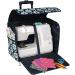 Everything Mary Collapsible Sewing Machine Case Teal - Craft Rolling Tote Cover Bag with Wheels for Brother Singer Bernina & Most Machines - Storage Organization Carrying Cart for Accessories Teal Floral