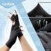 COOLJOB Anti-UV Gloves for Nail Lamp | UPF50+ UV Protection for Manicures | Fingerless Skin Care Gloves for Men & Women | Black 1 Pair - Buy Online on GoSupps.com