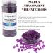 Syedra Crushed Glass 1.5lb Jar - Diamond Purple - Craft & Garden D cor - 3-6mm Pieces - Buy Online on GoSupps.com