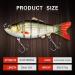 CharmYee Multi Jointed Swimbait Topwater Bass Fishing Lure 0.7oz - Lifelike Hard Bait for Trout and Perch - Buy Online on GoSupps.com