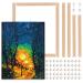 Caydo 2 Pack Canvas Stretcher Bars Kit 12x16 Inch Removable Canvas Wooden Frames for Prints Oil Paintings Paint by Numbers & Poster 12 x 16inch