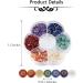Buy CrystalTears 7 Chakra Stones Set - Natural Gemstones for Reiki & Meditation | Tumbled Chakra Stones in Box - International Shipping Available - Buy Online on GoSupps.com