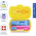 Curaprox Travel Set - Yellow Travel Toothbrush CS 5460 Be You Toothpaste & 2 Interdental Brushes for Complete Oral Care - Buy Online on GoSupps.com