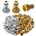 100pcs 10mm Flower Bead Caps Alloy Tibetan Style Cone Bead End Caps Tassel Bead Caps Jewelry Cone Caps Crafts Supplies for DIY Jewelry Making