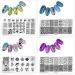 SILPECWEE 10Pcs Animal Design Nail Art Stamping Plates Set | Manicure Templates & Tools - NO3 - Buy Online on GoSupps.com
