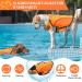Alagirls Dog Floatation Vest for Kayaking & Swimming Secure & Comfortable Orange Life Jacket (Size L: 53-72cm) - Buy Online on GoSupps.com