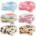 Ayesha Headband for Washing Face 6PCS Spa Headband Girls Makeup Headband Coral Fleece Bow Skincare Headbands for Women Girls Elastic Soft Hair Band to Facial Clean Headbands for Wash Face Shower Make up Skin care 6 color...