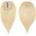 6" SEGO Hair Toppers for Thinning Hair Women Real Remy Human Hair 2.5 * 9cm CENTRAL SILK BASE One Piece Clip in Hairpieces Extension 130% Density (#613 Bleach Blonde) - Buy Online on GoSupps.com