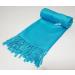 GFM Smooth Shiny Surface Pashmina Style Scarf - L9 in Turquoise - Buy Online on GoSupps.com