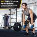 Cambivo Knee Brace for Men & Women - Sports Knee Support for Running Hiking & Volleyball - Relief from Meniscus Tear ACL Injury & Arthritis - Black/Black - Buy Online on GoSupps.com