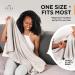 Quick Dry Microfiber Hair Towel Wrap for Curly Hair | 20x40 inch Gray Towel with Elastic Strap for Drying and Plopping - Buy Online on GoSupps.com
