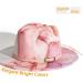 Gossifan Multicolor Tie-dye Wide Brim Fedora Hat for Women - Gold Pink - Size 7 1/8-7 1/4 - Buy Online on GoSupps.com