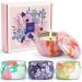La Bellef e fragrance candles Set Mama gifts soy wax aromatherapy candle in can vegan gift set for birthdays weddings mother day teacher gift 4 pieces lavender whistle rose cinnamon apple