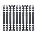 GIMEI Mask hooks 10 pieces of mask extension mask holder mask holder behind the head of the mouthproof extension adjustable anti-slip masks holder for adults & children (black)