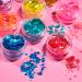 Moon Glitter Blue Iridescent Chunky Glitter - Cosmetic Festival Makeup for Face, Body, Nails, Hair & Lips - 3g - Buy Online on GoSupps.com