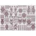 Fovolat Brown Lace Body Sticker | Waterproof Temporary Body Stickers Adhesive Body Stencils Markers For Shopping Reunions Club Nights Halloween
