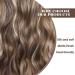 20 Halos Hair Extension | Invisible Wire Hair Extensions | Deep Almond Brown & Wheat Germ Blonde | Synthetic Wavy Hair Pieces for Women - Buy Online on GoSupps.com