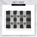 Bone Dry Buffalo Check Gray Placemat 12x18 - Set of 4 - Buy Online on GoSupps.com