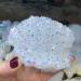 Home Decoration Natural White Angel Aura Quartz Electroplating White Crystal Cluster Colorful Point Geode Enegry Crystals Decor Stones Home Collections (Size : 230-280g)