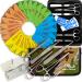 Mixed Suture Threads with Needle Plus Tools 40PK (28Pcs Dissolvable + Non-dissolvable w/ 12 Tools) Sutures Student s Suture Practice Kit Suturing Surgical Training First Aid Emergency Demo Vet Use