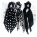 Black Scrunchies Hair Ribbon Ties with Long Bow - 6PCS Set for Women and Girls - Buy Online on GoSupps.com