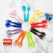 Youngever 18 Pcs Plastic Toddler Utensils Plastic Kids Forks Kids Spoons Large Size Top Dishwasher Safe Set of 9 in 9 Rainbow Colors - Buy Online on GoSupps.com
