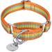 Dazzber martingal collars for dogs adjustable-heavy duty-soft-smooth light they go the dog for large/small dogs (large 2.5cm wide orange and yellow) tall 2.5cm wide orange and yellow
