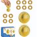 2 hedgehog ball + 10 acupressure rings - Skills Borderline Set With Skill Ball Metal Skill Ring - Acupressure Ball Igel Balls Small 3cm Acupressure Ring Skills Set Stress Adult Massage Sir