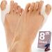 Valgofit toe spreader silicone - 8x - transparent - Hallux valgus correction - Optimal spread and natural alignment of the toes - Bale toes including training band and eBook