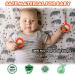 Silicone Teething Tubes Straws 2 Pack for Babies 3-12 Months - Orange P & Q Shape Sensory Chew Toys for ADHD & Autism - Buy Online on GoSupps.com