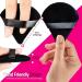 Ecomerr 12 Pieces Powder Puff Set | Face Triangle & Cleansing Puffs | Velvet Makeup Tool Kit for Loose Powder & Body | Black - Buy Online on GoSupps.com