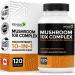 RENEW ACTIVES Mushroom Complex 2 Capsules per Serving 10 Mushroom Blend with Antioxidants for Immune Health & Wellness Supports Overall Vitality & Long-Term Wellness Made in Canada - 120 Capsules