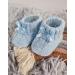 Royal Icon Newborn Baby Booties with Bow - Soft Knitted Unisex Bootees (0-3 Months) - Indoor/Outdoor Use - Blue RI354 - Buy Online on GoSupps.com