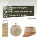 PPHAO Natural Loofah Sponge with Handle - Organic Exfoliating Scrubs for Body - Bath Scrubber Set for Women and Men - 3 Pack - Buy Online on GoSupps.com
