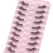 Buy Wiwoseo 14MM Natural Wispy Faux Mink Half Lashes - 10 Pairs Strip Eyelashes - Buy Online on GoSupps.com